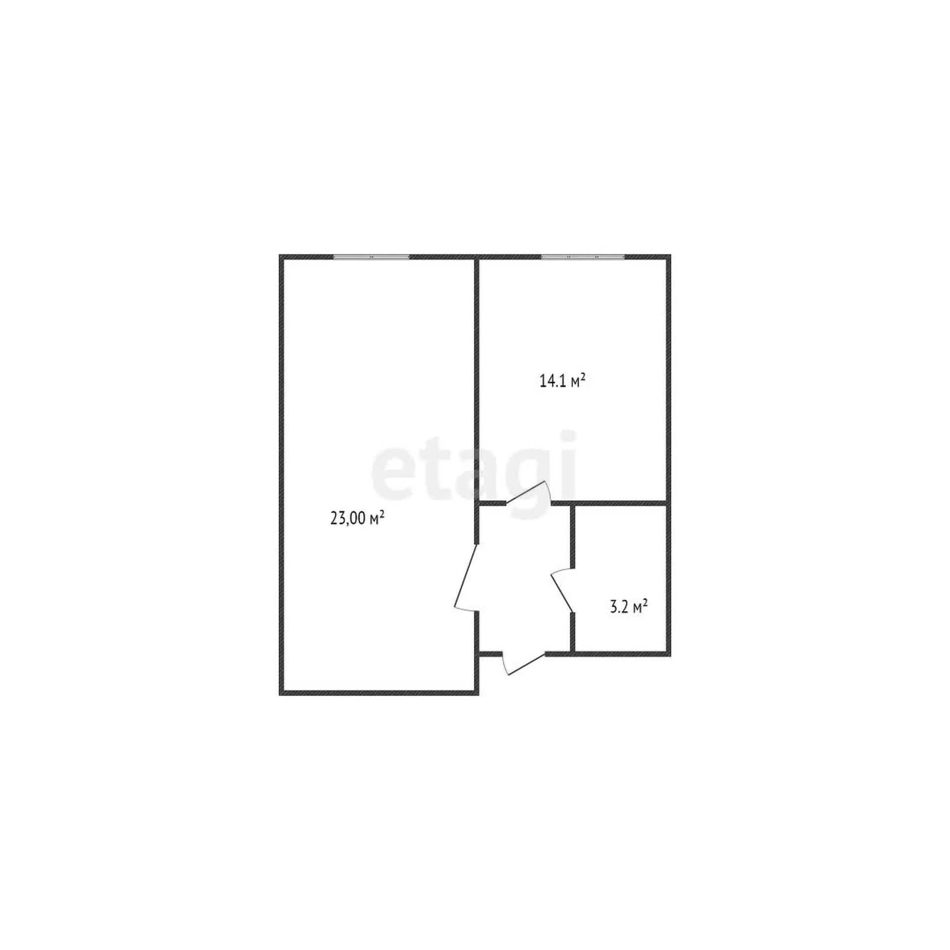 1-к квартира, 43.3м² (Песочная улица, 1к5) - миниатюра 24