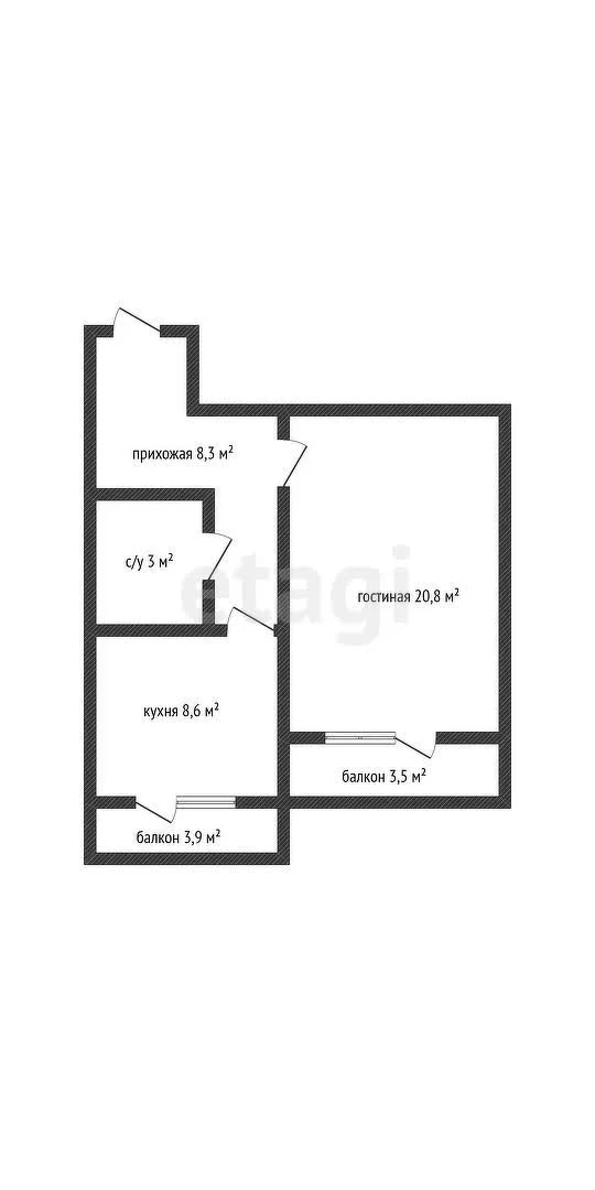 1-к квартира, 40.7м² (Тверская улица, 9) - миниатюра 14