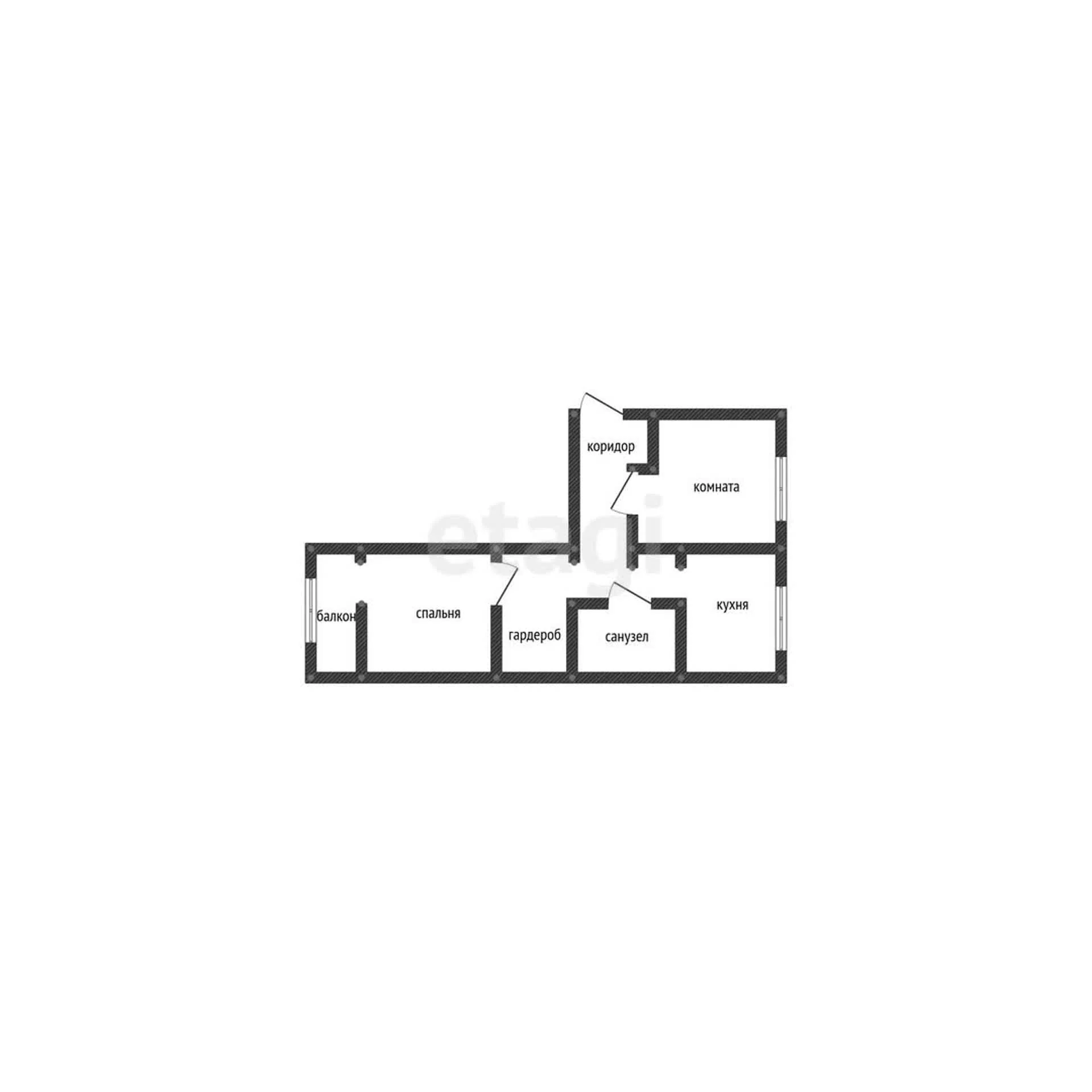 2-к квартира, 56.7м² (Советская улица, 40) - миниатюра 14