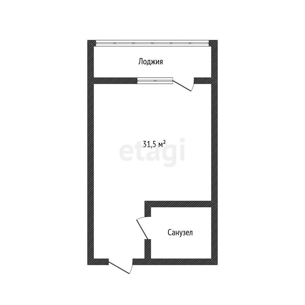 Студия, 31.5м² (улица имени Ивана Лотышева, 11) - миниатюра 7