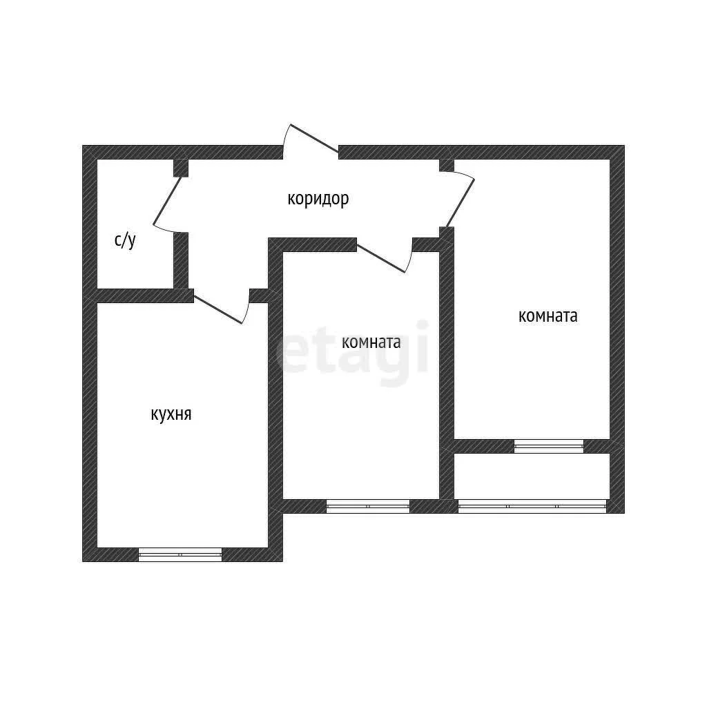 2-к квартира, 50.7м² (улица имени Владимира Жириновского, 1к4) - миниатюра 18