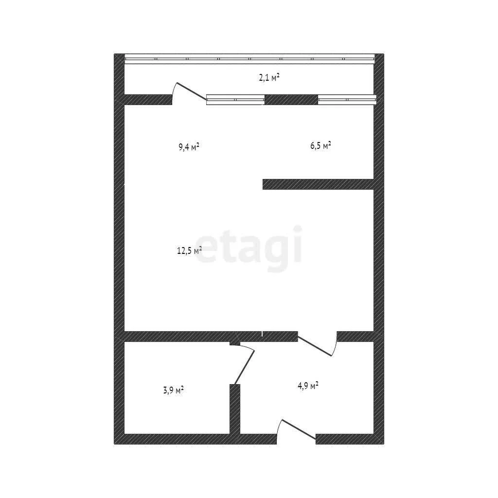 1-к квартира, 37.3м² (Адмиралтейский бульвар, 3к2) - миниатюра 11