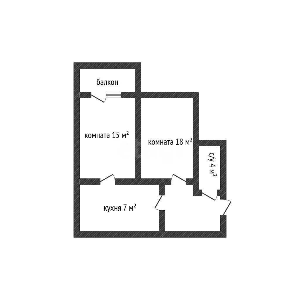 2-к квартира, 41м² (улица Орджоникидзе, 1) - миниатюра 7