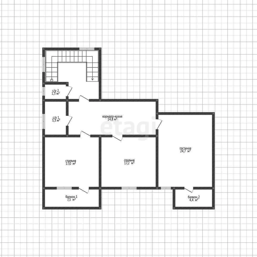 3-к квартира, 97.9м² (Советская улица, 33) - миниатюра 26