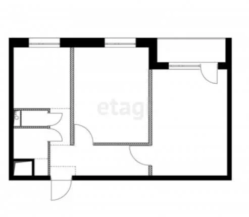 2-к квартира, 46м² (Молодёжная улица, 4) - миниатюра 8