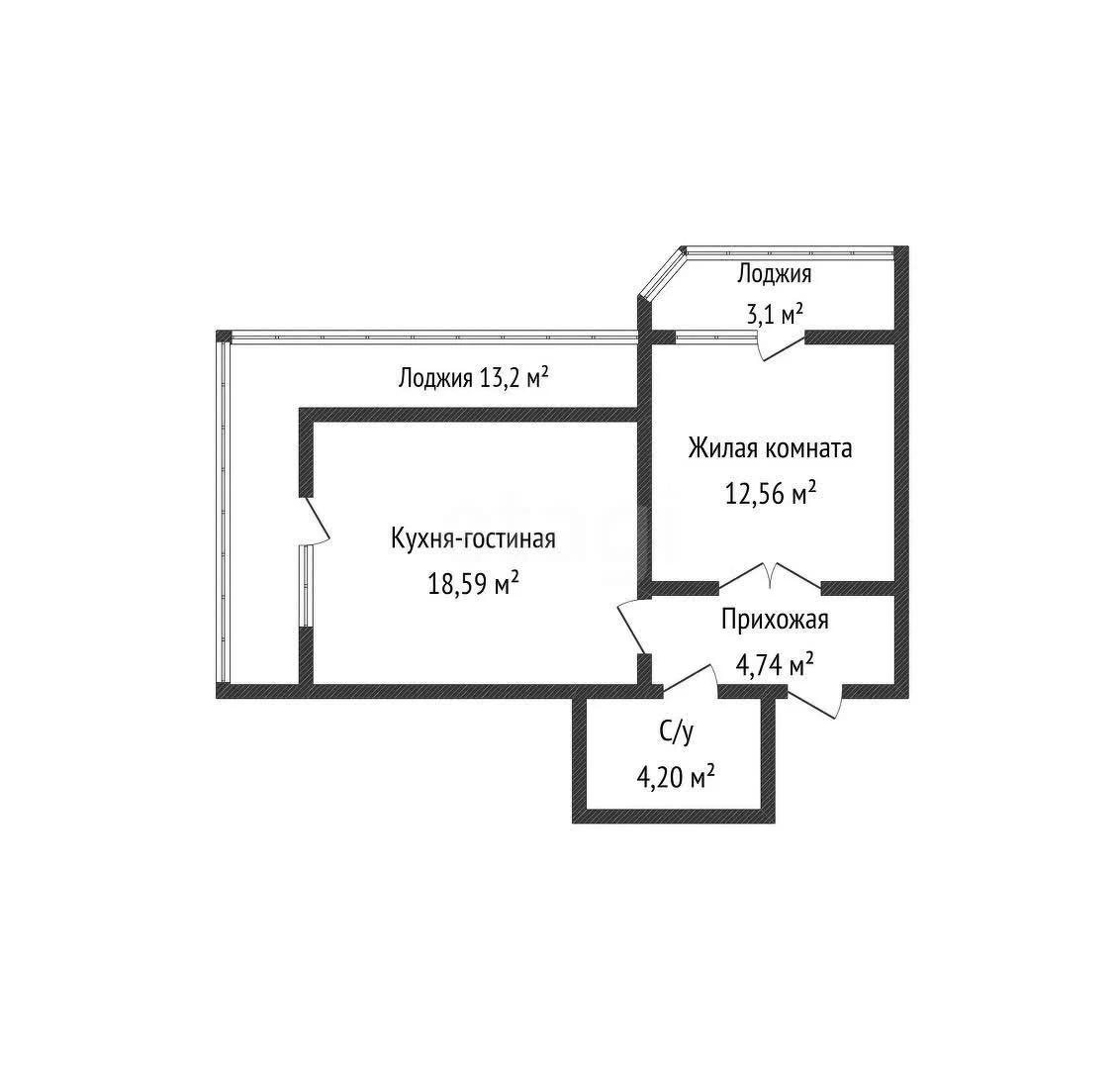 1-к квартира, 41.4м² (Уральская улица, 87/7) - миниатюра 35