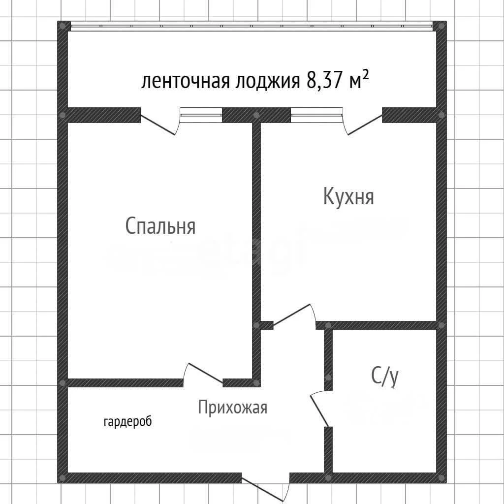 1-к квартира, 35.7м² (Природная улица, 10бк4) - миниатюра 22