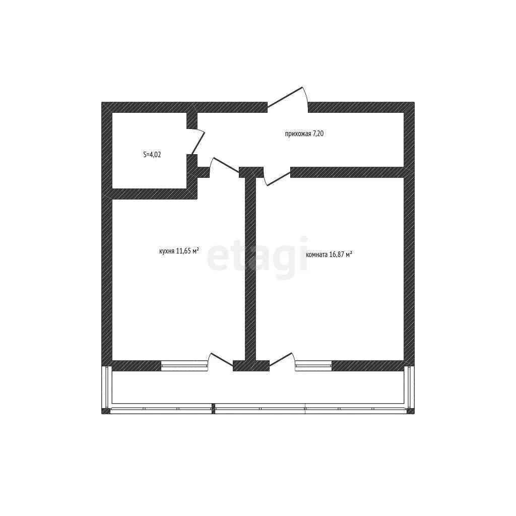 1-к квартира, 39.1м² (Природная улица, 10б к6) - миниатюра 11