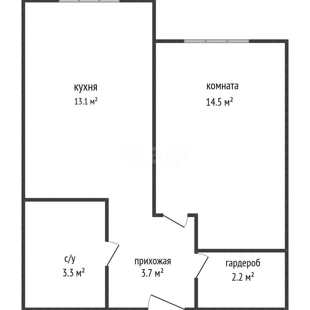 1-к квартира, 33.6м² (Тепличная улица, 62/1к5) - миниатюра 41