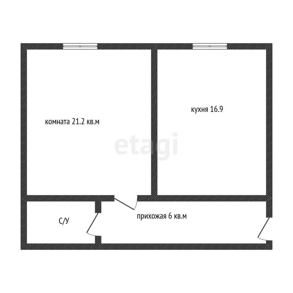 1-к квартира, 48.1м² (Береговая улица, 5к2) - миниатюра 15