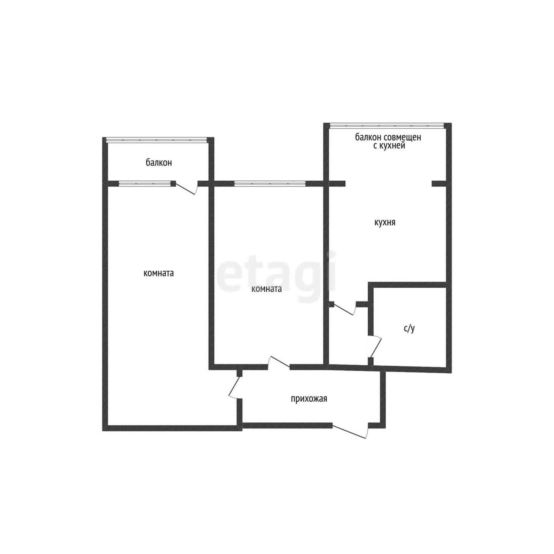 2-к квартира, 53.1м² (улица имени Сергея Есенина, 98) - миниатюра 10
