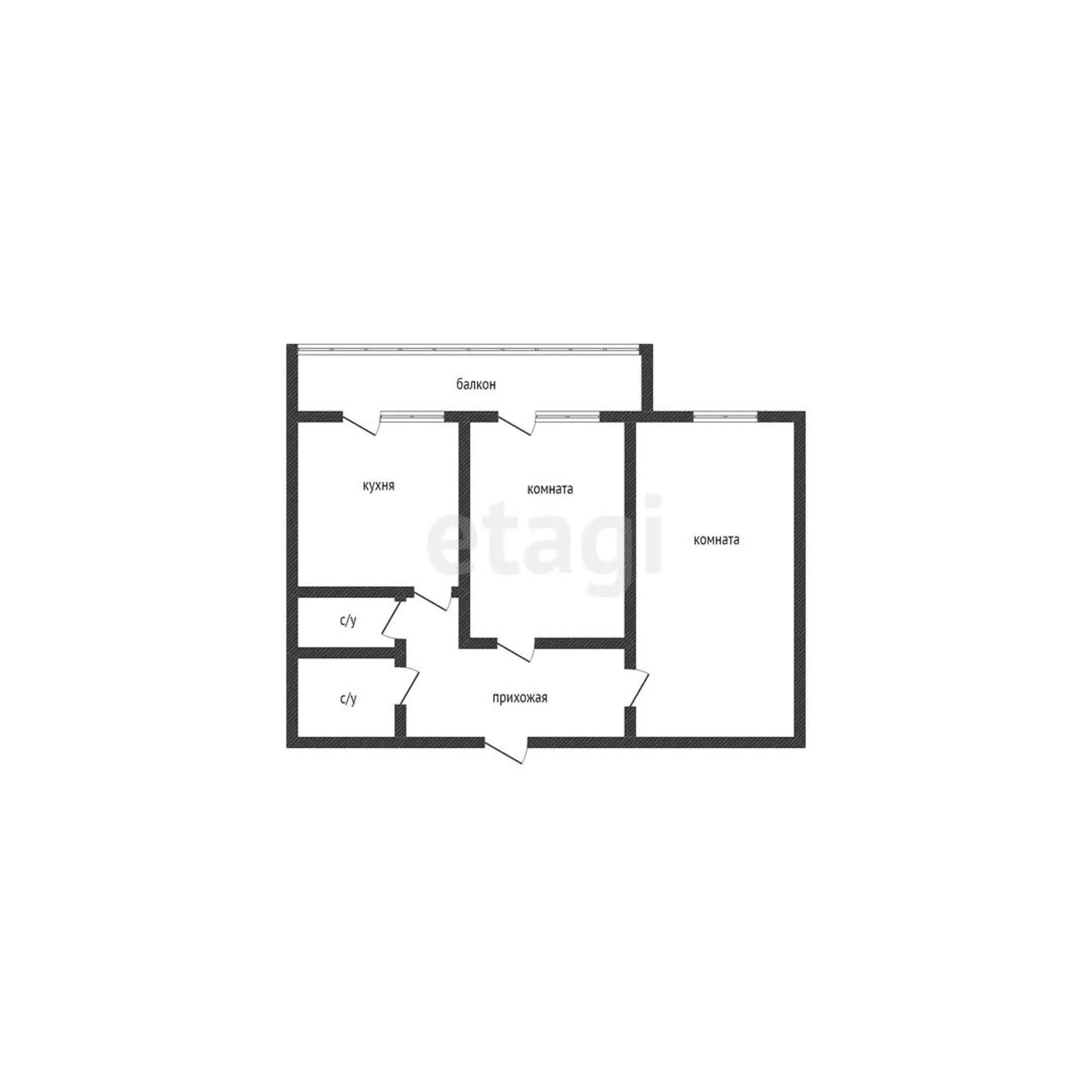 2-к квартира, 49.3м² (Московская улица, 144к1) - миниатюра 35
