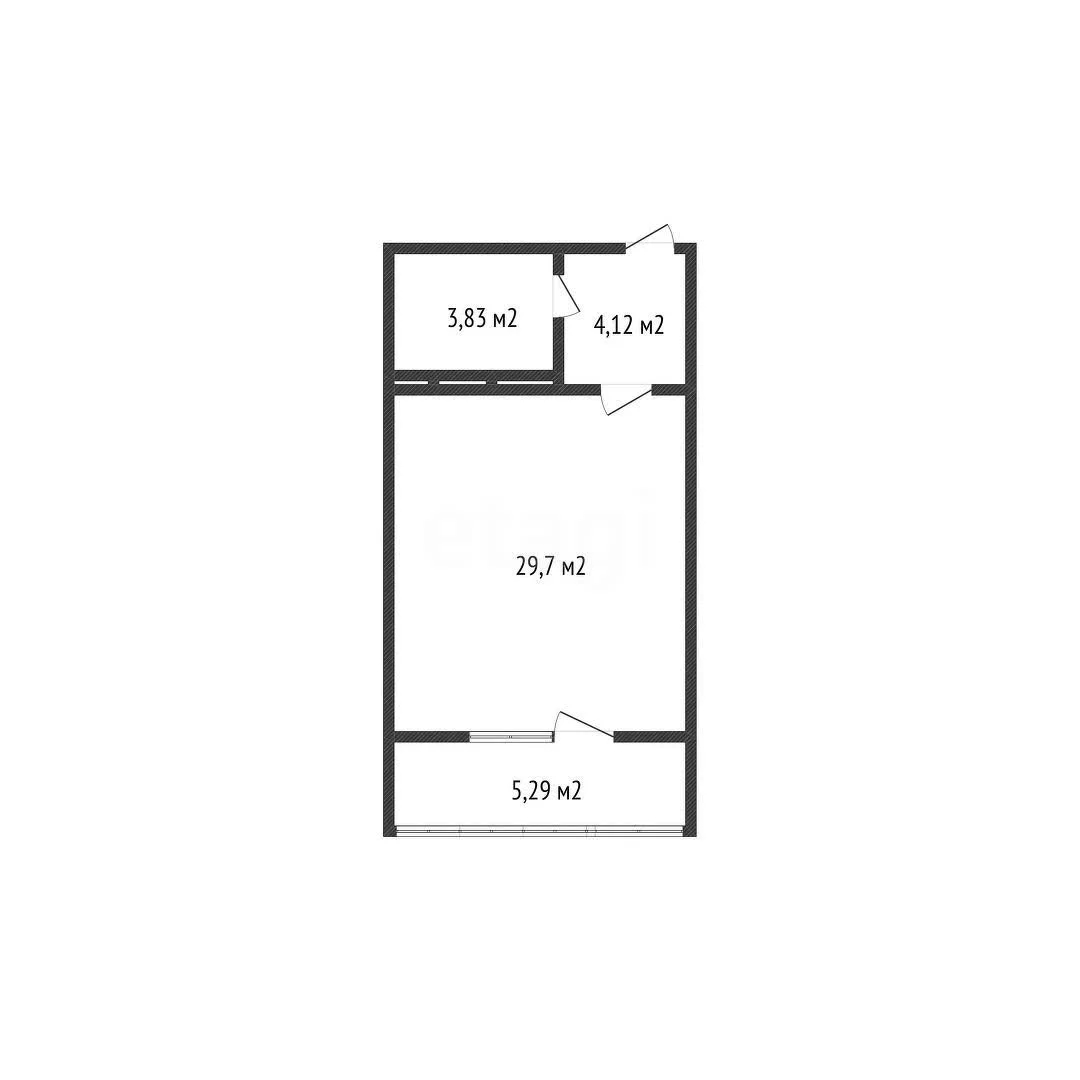 Студия, 29.8м² (Домбайская улица, 10/1к2) - миниатюра 11