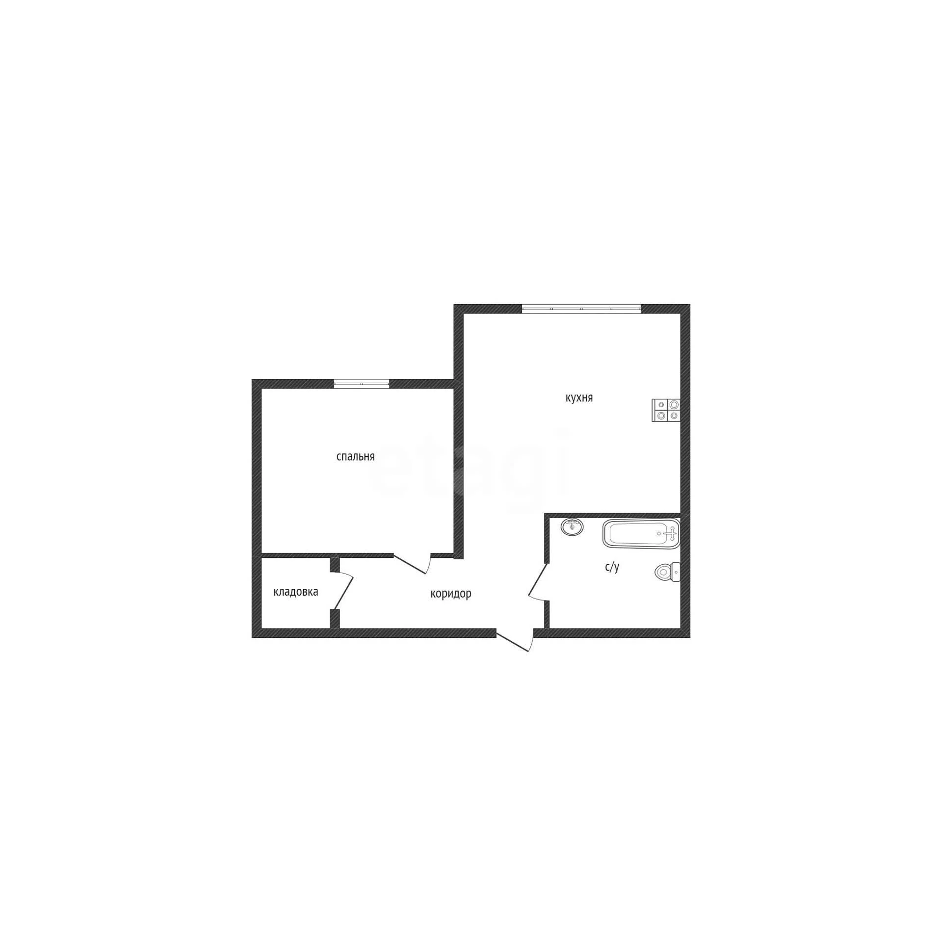 1-к квартира, 45.9м² (Гаражный переулок, 9) - миниатюра 44