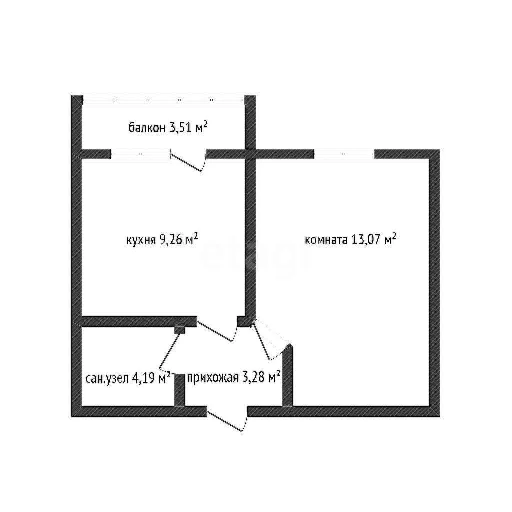 1-к квартира, 29.8м² (Бжегокайская улица, 29/4б) - миниатюра 13