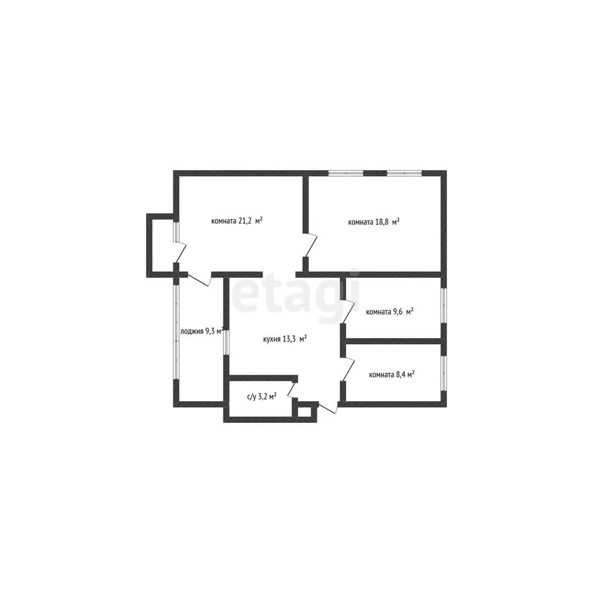 4-к+ квартира, 86.4м² (Коммунистическая улица, 9) - миниатюра 22