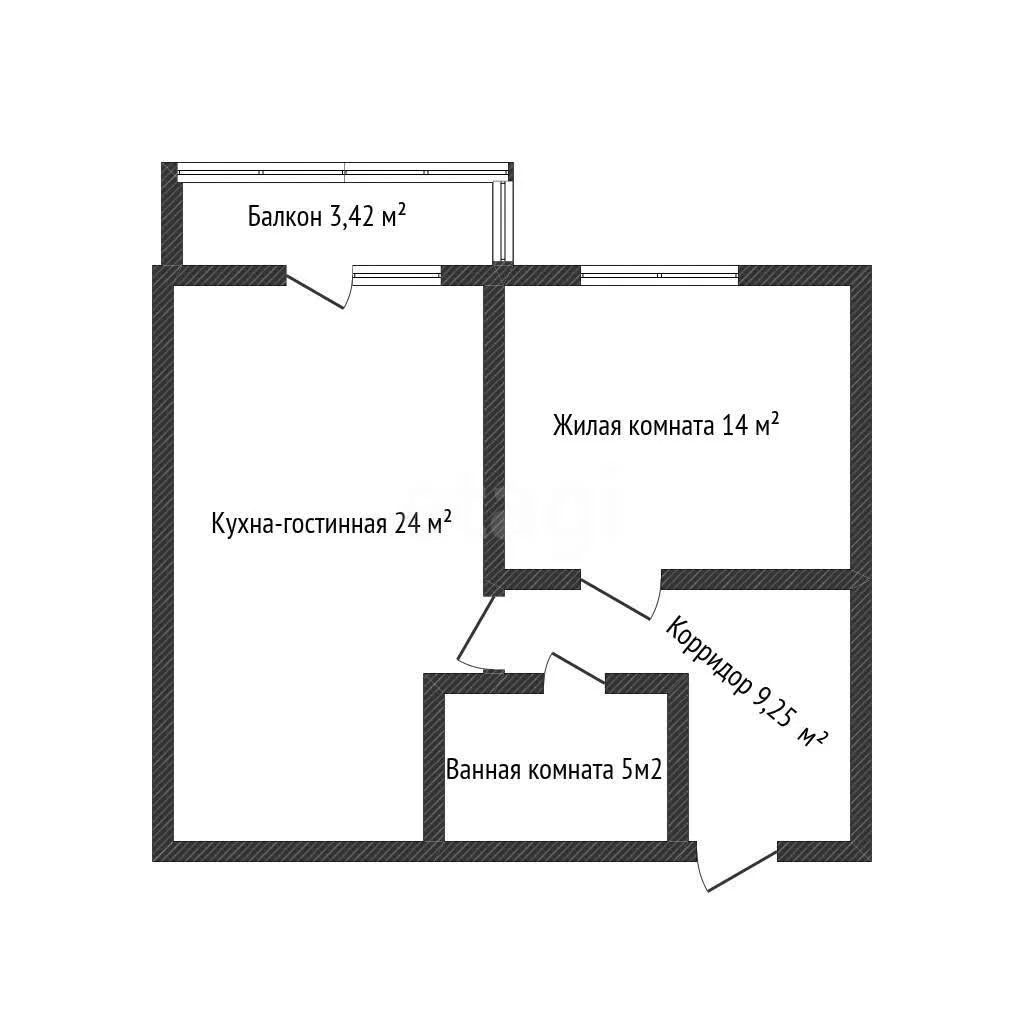 1-к квартира, 51.5м² (Константиновская улица, 5) - миниатюра 24