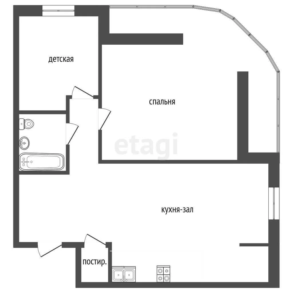 3-к квартира, 90.3м² (улица Каляева, 263/4к2) - миниатюра 44
