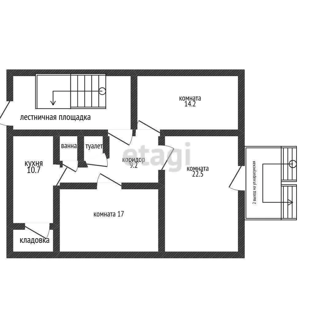 3-к квартира, 79.7м² (Карасунская улица, 44) - миниатюра 19