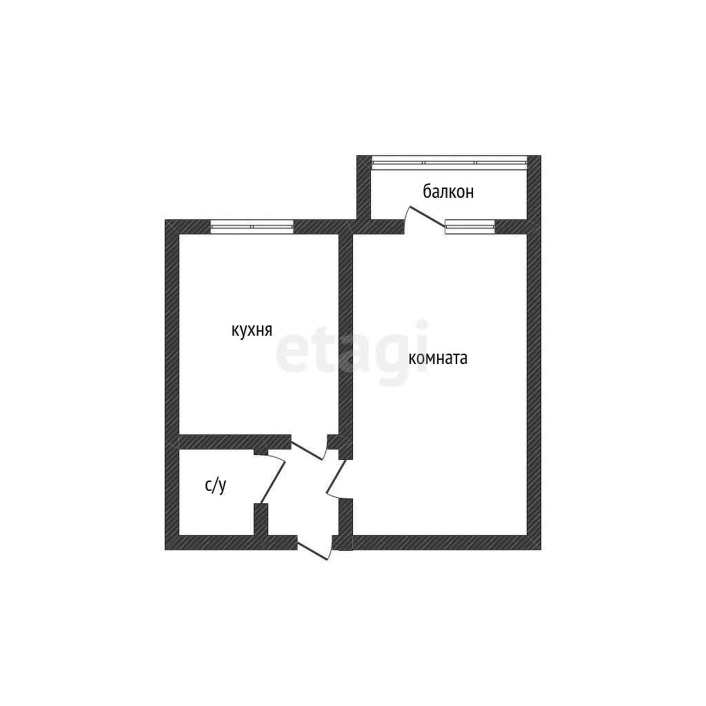 1-к квартира, 29.9м² (улица имени Евдокии Сокол, 1) - миниатюра 8