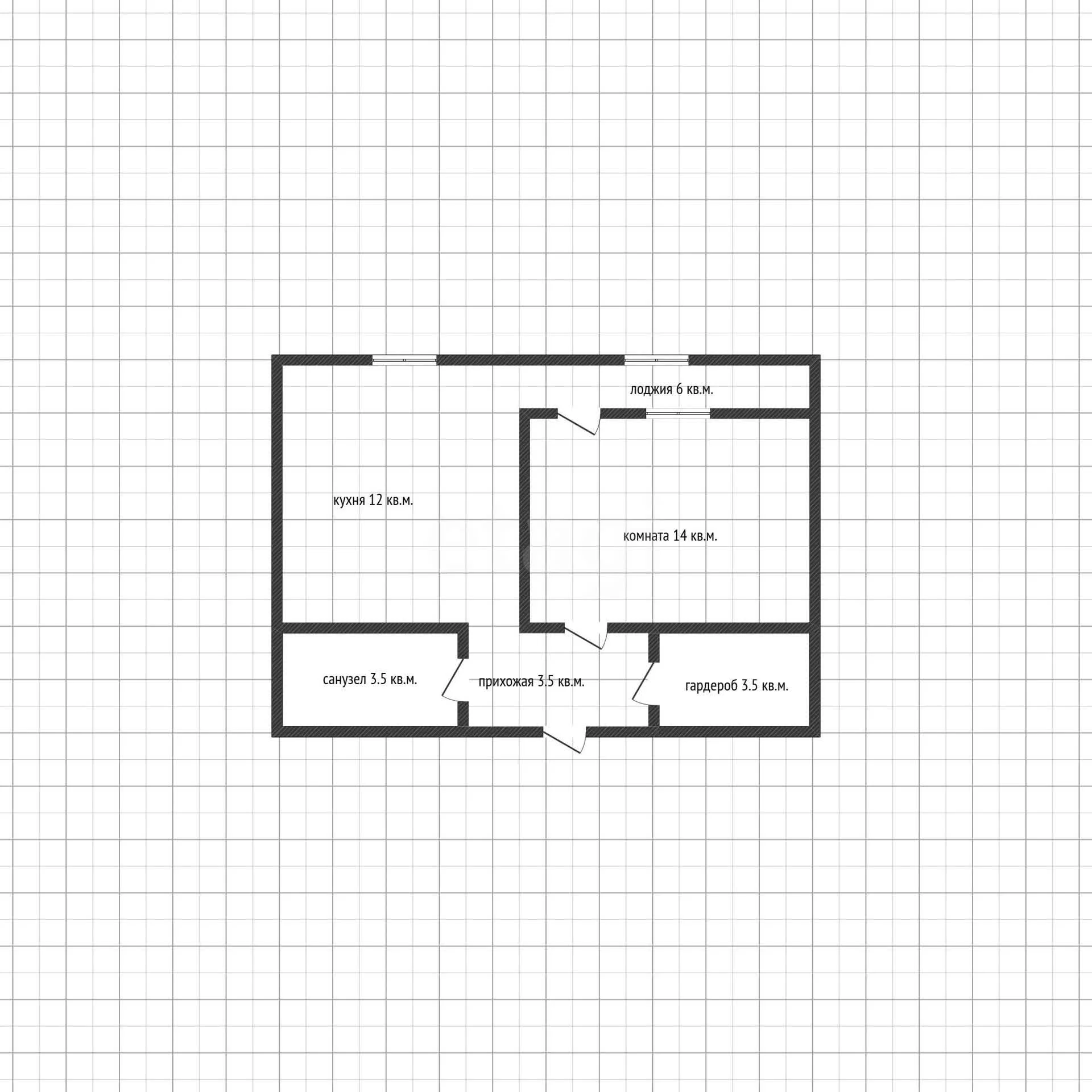 1-к квартира, 36.5м² (Боспорская улица, 2) - миниатюра 8
