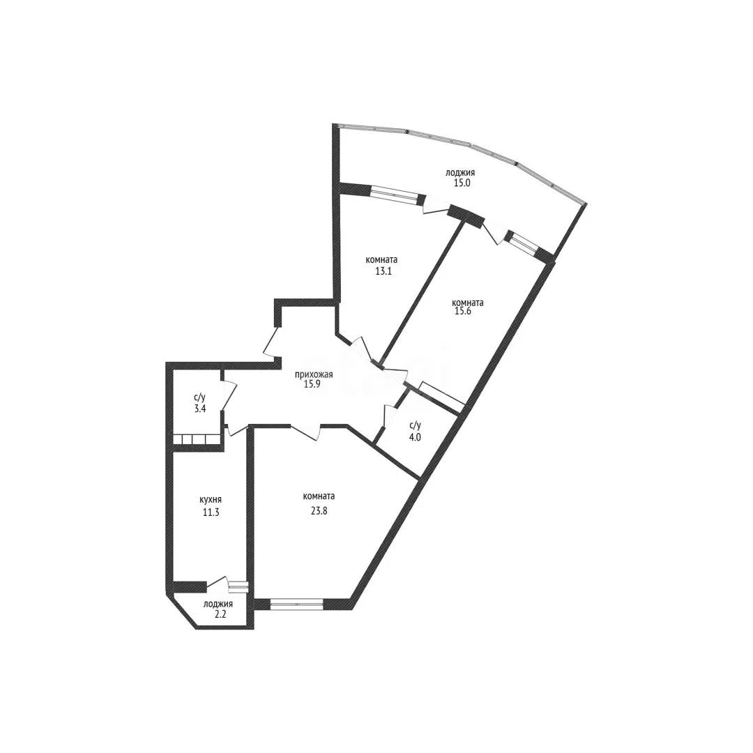 3-к квартира, 87.1м² (Командорская улица, 3к1) - миниатюра 50
