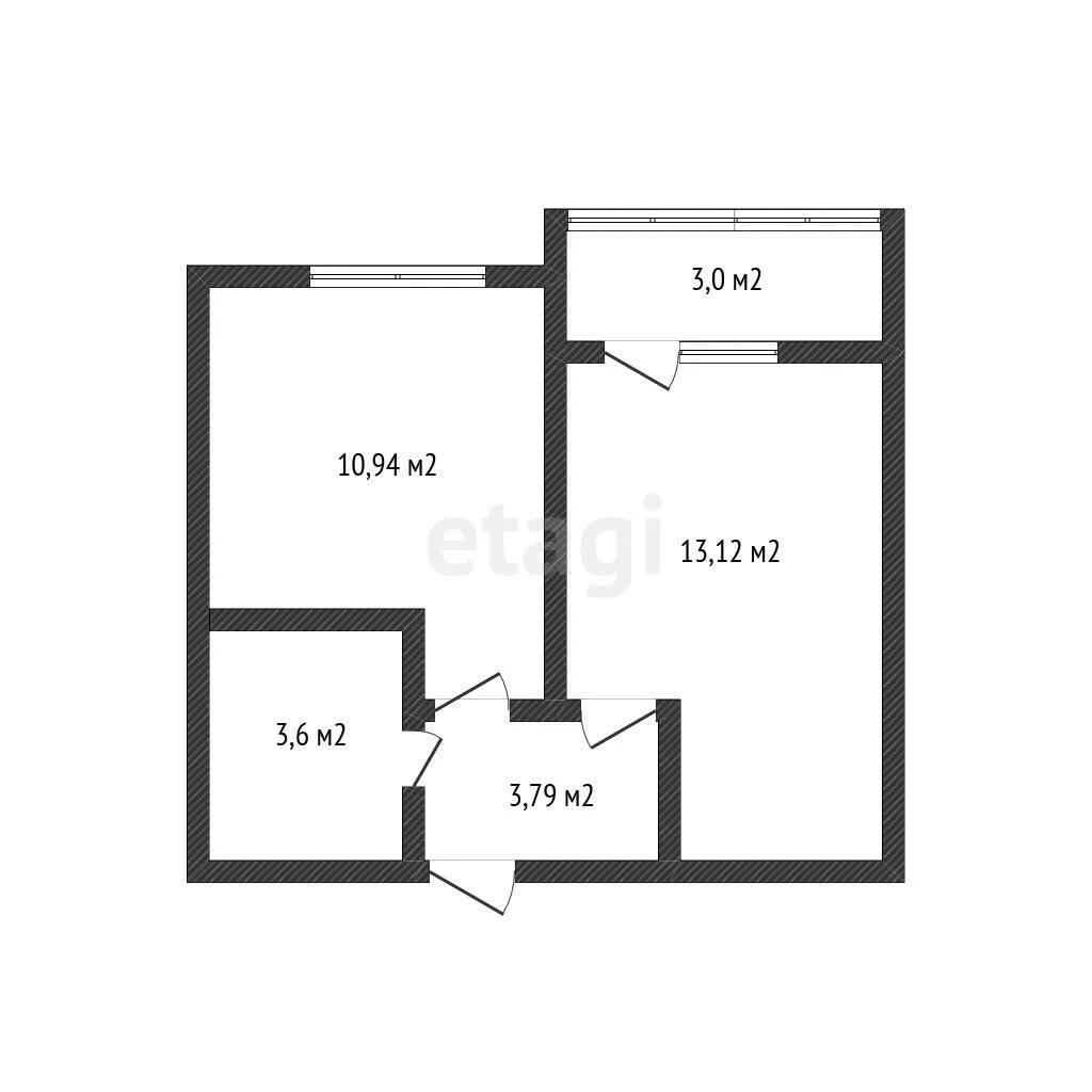 1-к квартира, 31.9м² (улица имени Владимира Жириновского, 1к1) - миниатюра 10