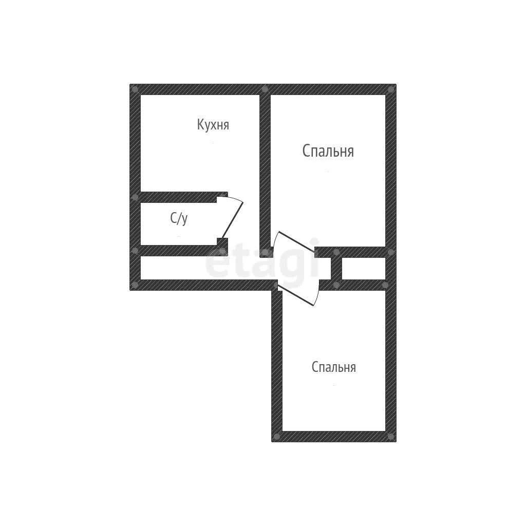 2-к квартира, 47.1м² (улица Трудовой Славы, 13) - миниатюра 22
