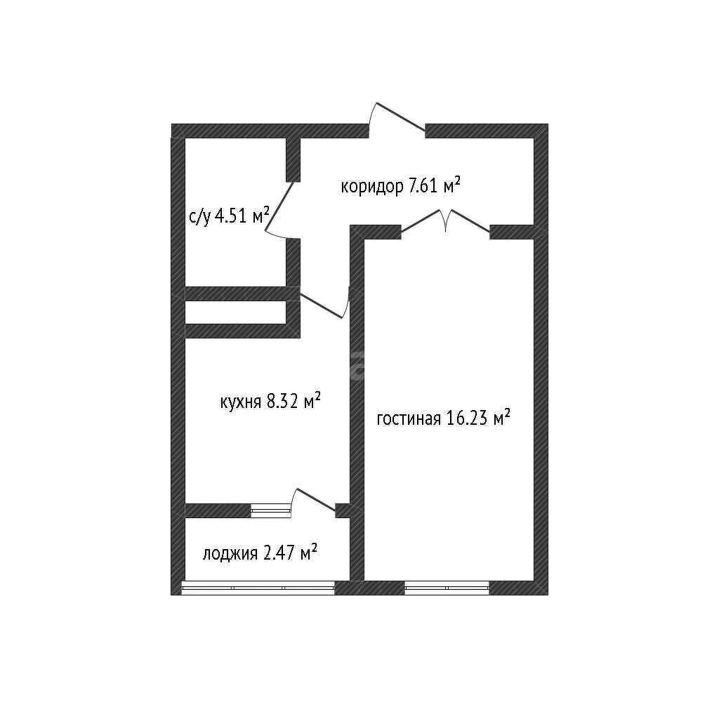 1-к квартира, 37.9м² (3-я Трудовая улица, 1/3) - миниатюра 2