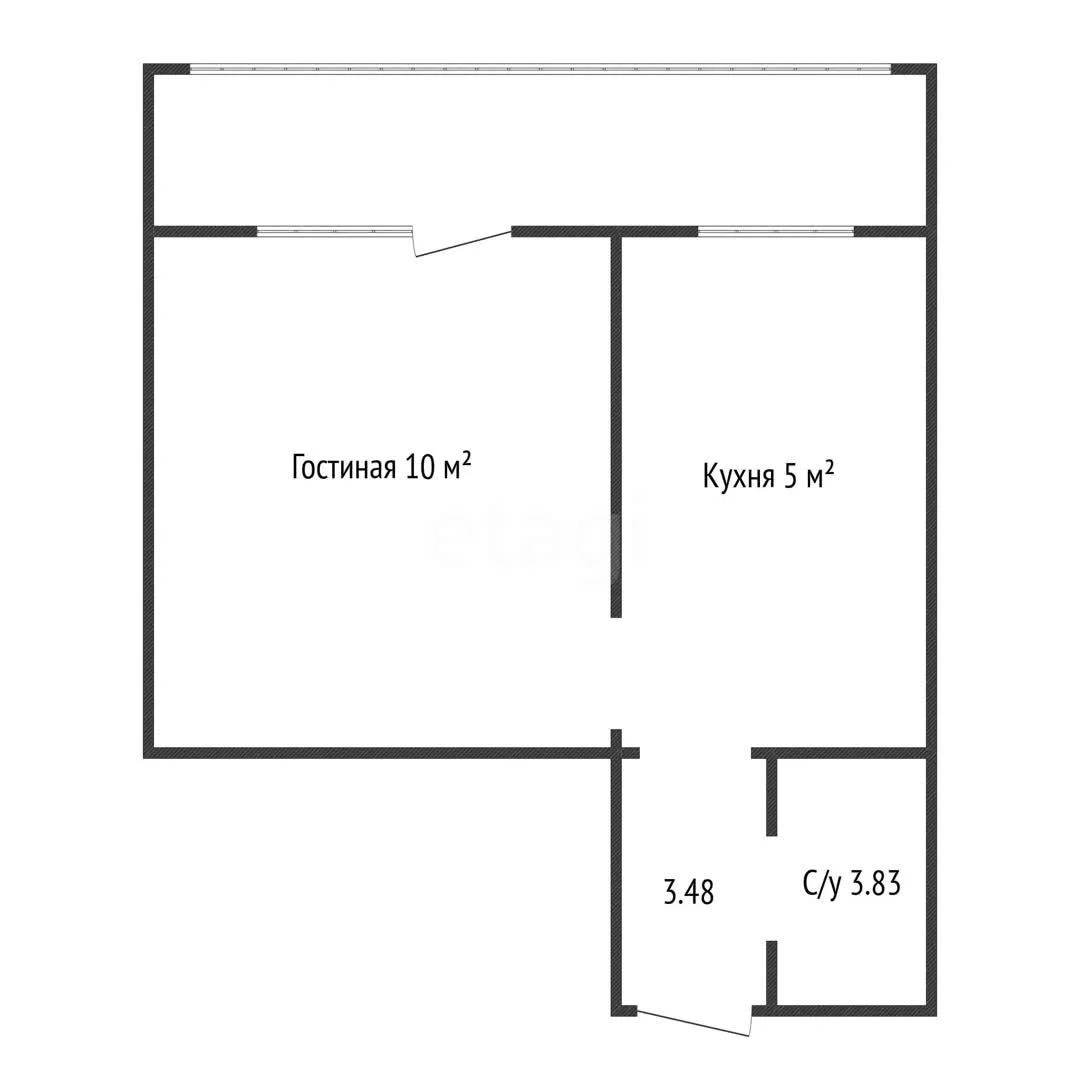 1-к квартира, 27.8м² (улица имени Героя Советского Союза Дмитрия Мирошниченко, 43) - миниатюра 8
