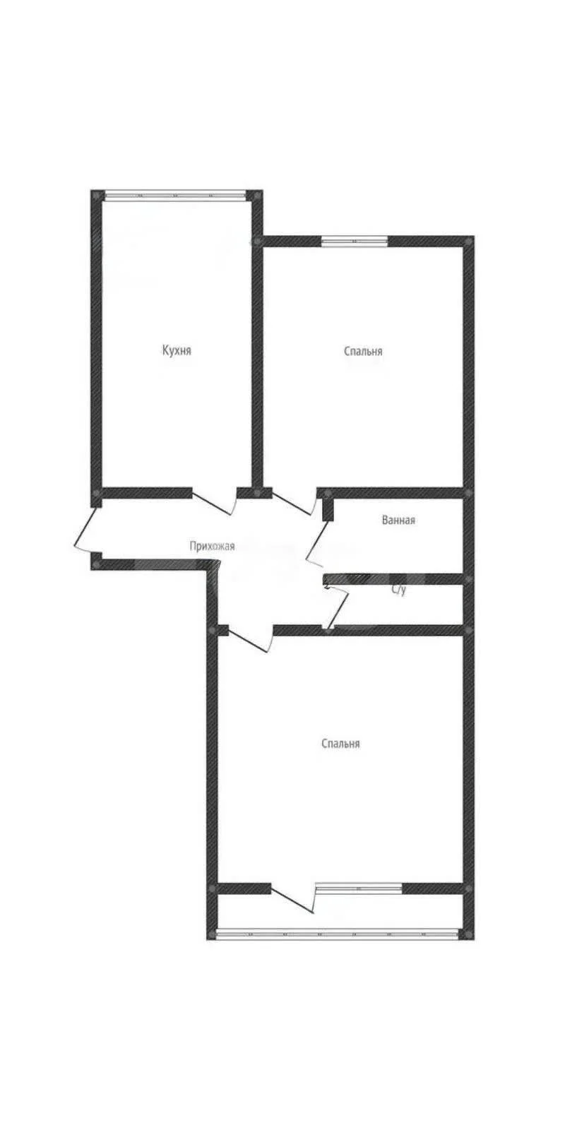 2-к квартира, 59.5м² (Боспорская улица, 2) - миниатюра 15