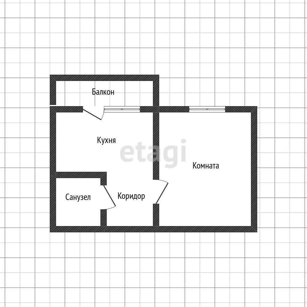 1-к квартира, 28.4м² (улица Тургеневское шоссе, 33/5к37) - миниатюра 9