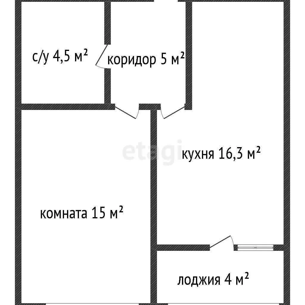 1-к квартира, 42.3м² (Школьная улица, 1ст.5) - миниатюра 8