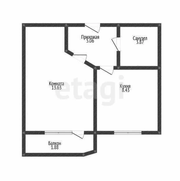 1-к квартира, 30.8м² (улица им. Героя Яцкова И.В., 19к2) - миниатюра 9