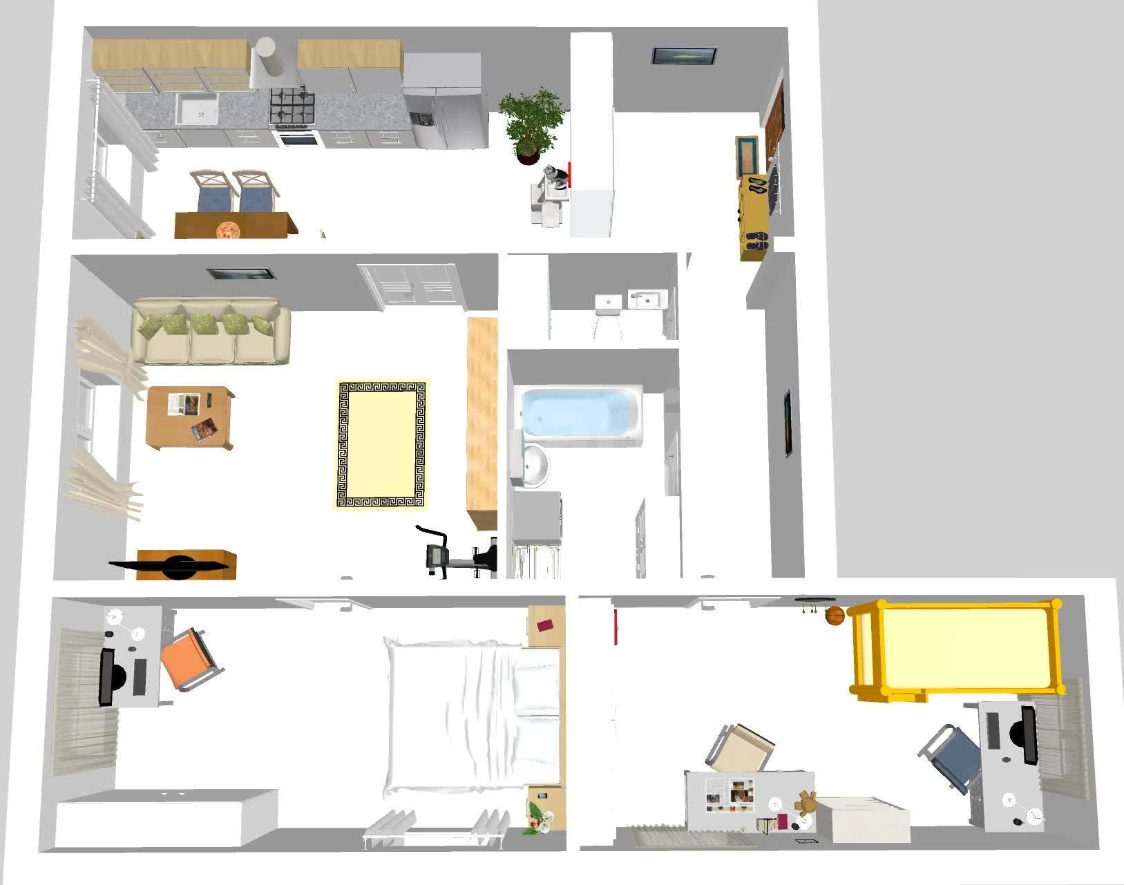 3-к квартира, 77.5м² (улица Новаторов, 3) - миниатюра 43