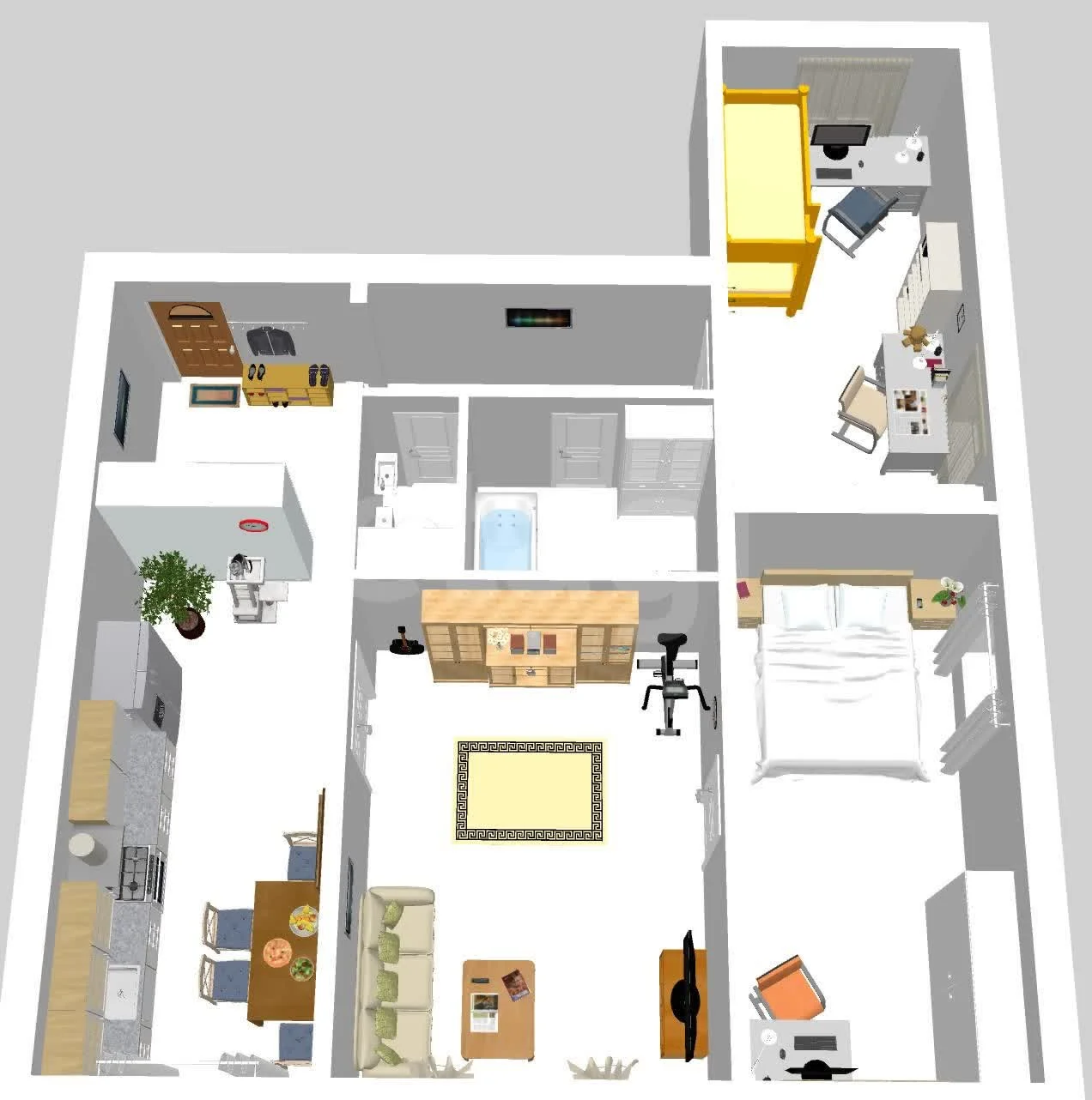 3-к квартира, 77.5м² (улица Новаторов, 3) - миниатюра 44