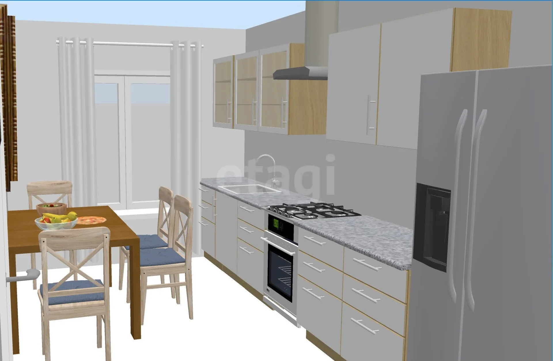 3-к квартира, 77.5м² (улица Новаторов, 3) - миниатюра 45