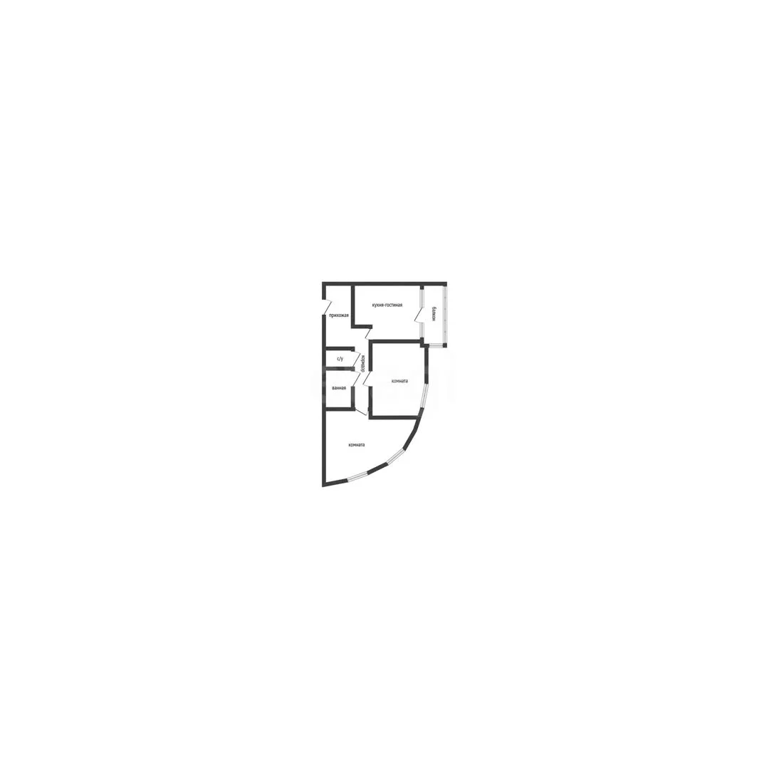 2-к квартира, 64м² (проспект Гёте, 1) - миниатюра 50