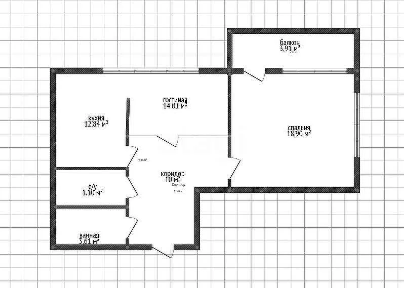 2-к квартира, 59.1м² (улица имени Ф.И. Шаляпина, 30/1к1) - миниатюра 29