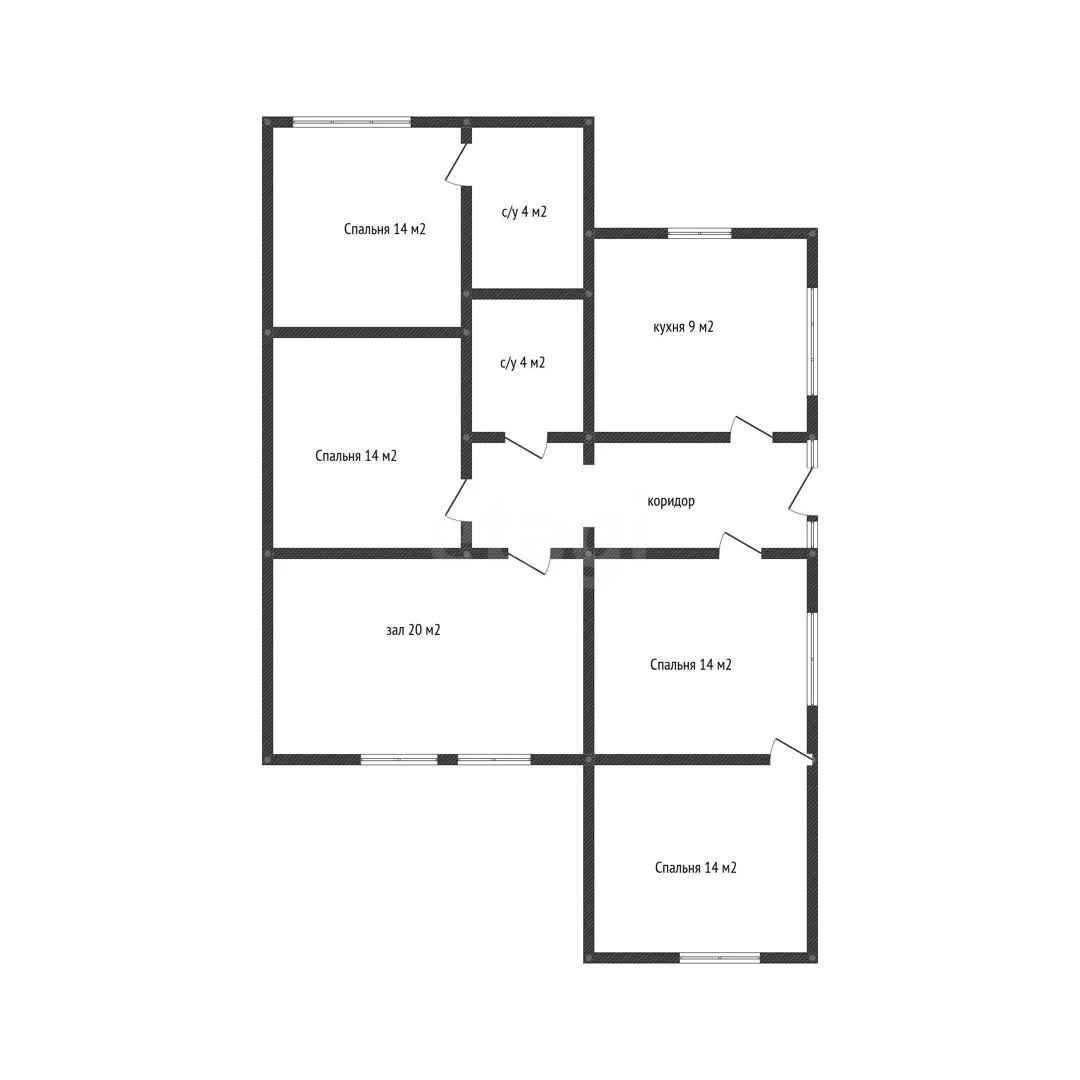 4-к+ квартира, 101.3м² (Майкопская улица, 10) - миниатюра 49
