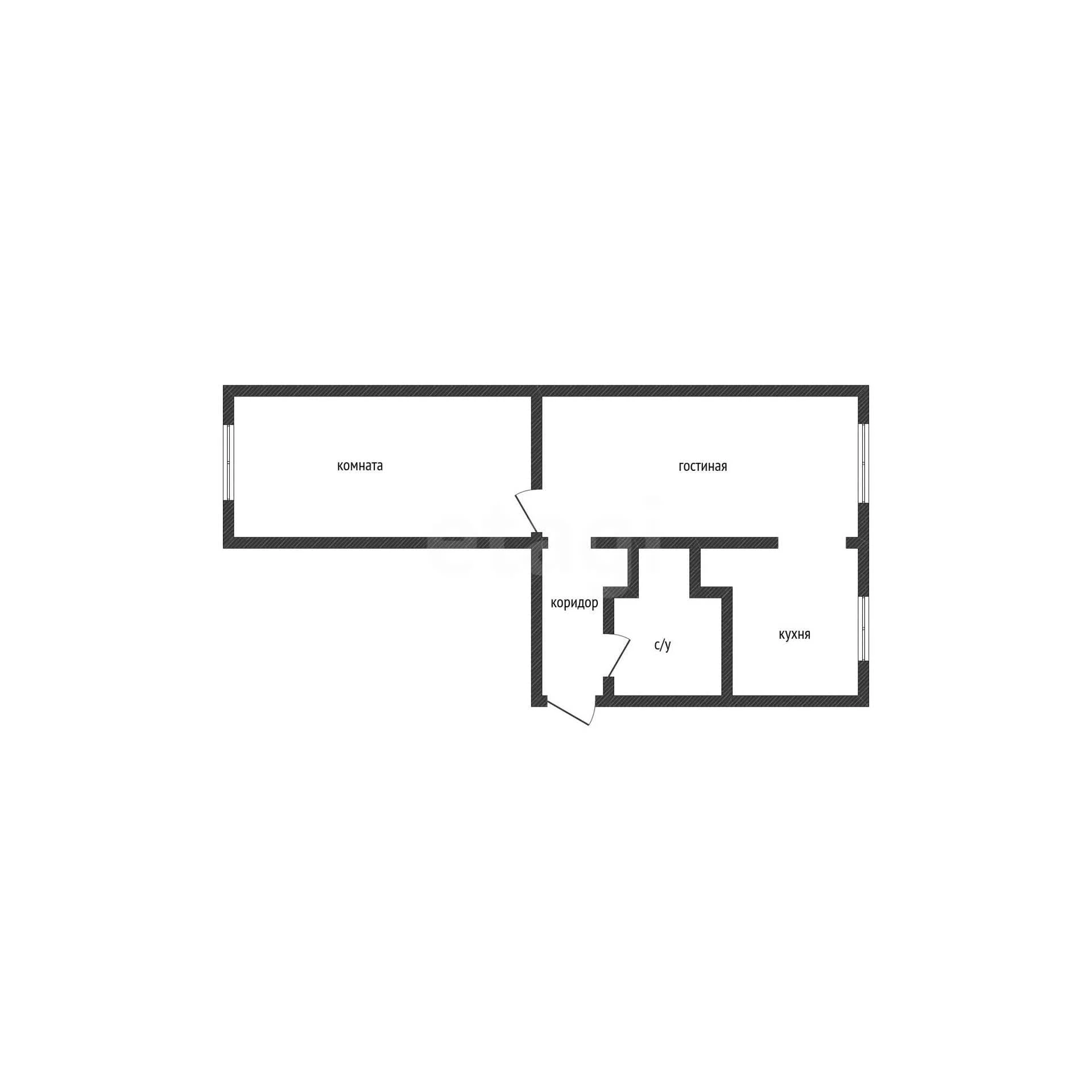 2-к квартира, 42.8м² (Азовская улица, 20) - миниатюра 14