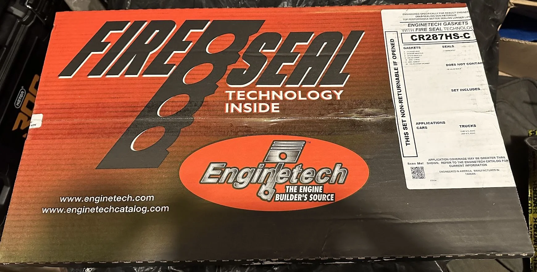 Прокладки двигателя 4.7 EVE Dodge\Jeep ENGINETECH CR287HSC - изображение 1