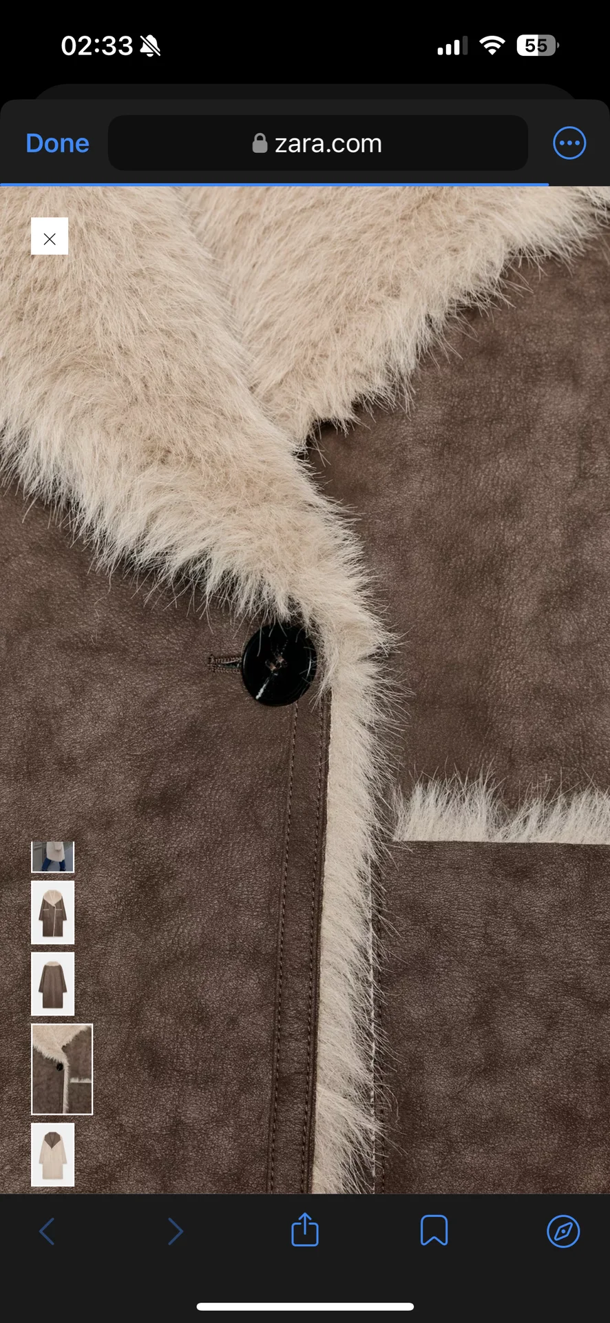 Дубленка шуба двусторонняя Zara s - миниатюра 5