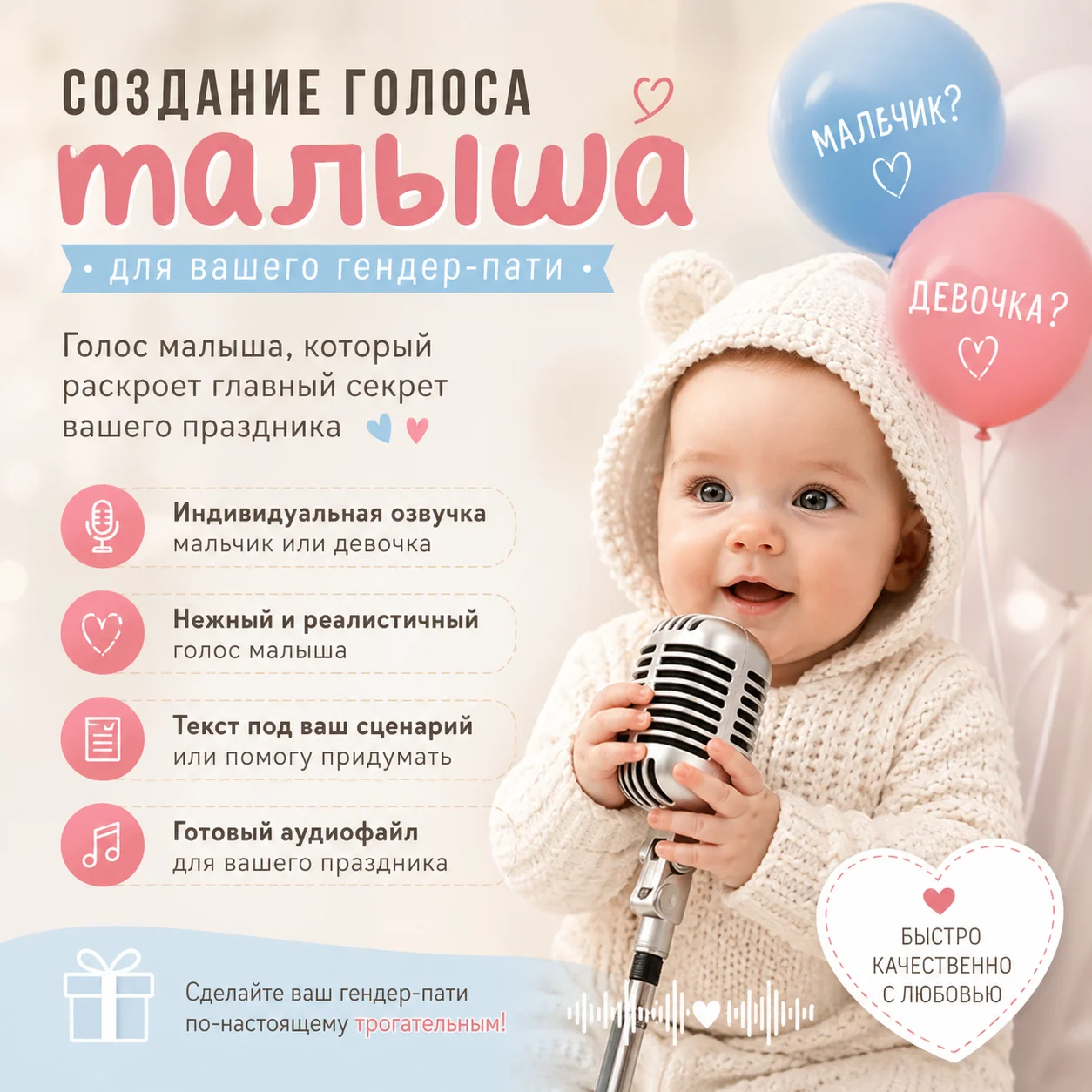 Голос малыша гендер пати ии - изображение 1