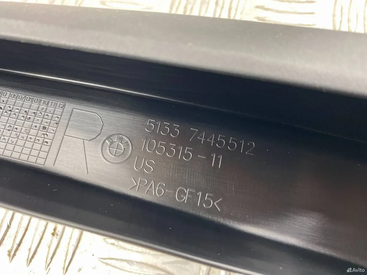 Накладка двери передняя правая BMW X7 G07 LCI - миниатюра 3