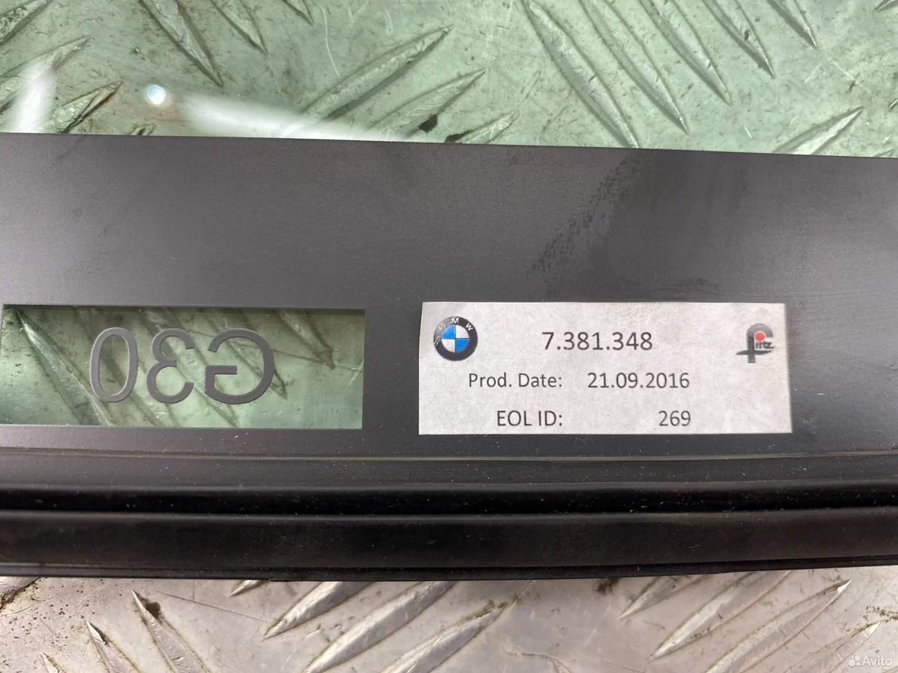 Форточка двери задней правой BMW 5 G30 - миниатюра 5