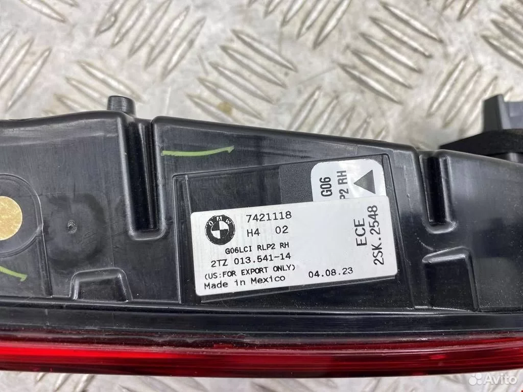 Фонарь крышки багажника правый BMW X6 G06 LCI - миниатюра 5