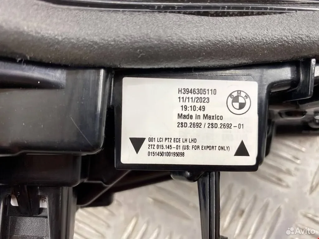 Фонарь крышки багажника левый BMW X3 G01 LCI - миниатюра 7