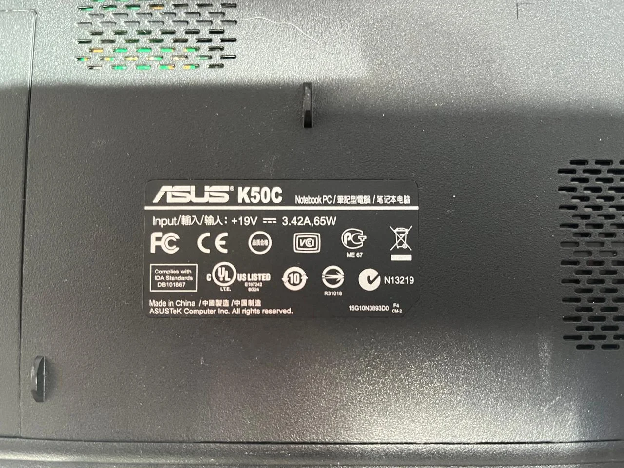 Продам ноутбук Asus K50C - миниатюра 2