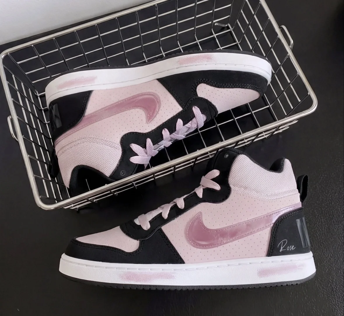 Кроссовки Court Borough Nike розовый Оригинал - миниатюра 7